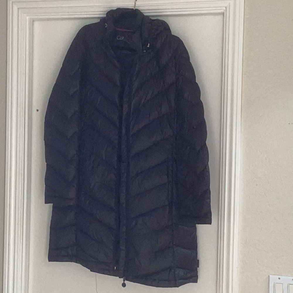 Calvin Klein black down coat. Size L